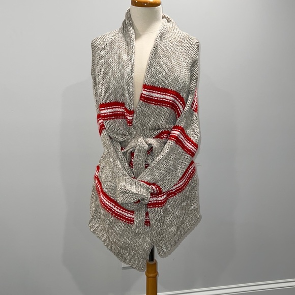 Womens oversized belted Cardigan, size large - Picture 1 of 6